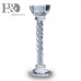 Set 2pcs Clear Crystal Candelabra Pillar Candle Holder Centerpiece Candlesticks   392102120516